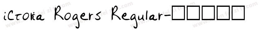 ictoria Rogers Regular字体转换